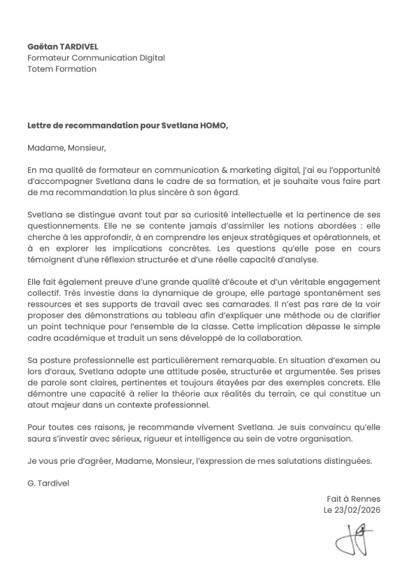 recommandation gaetan